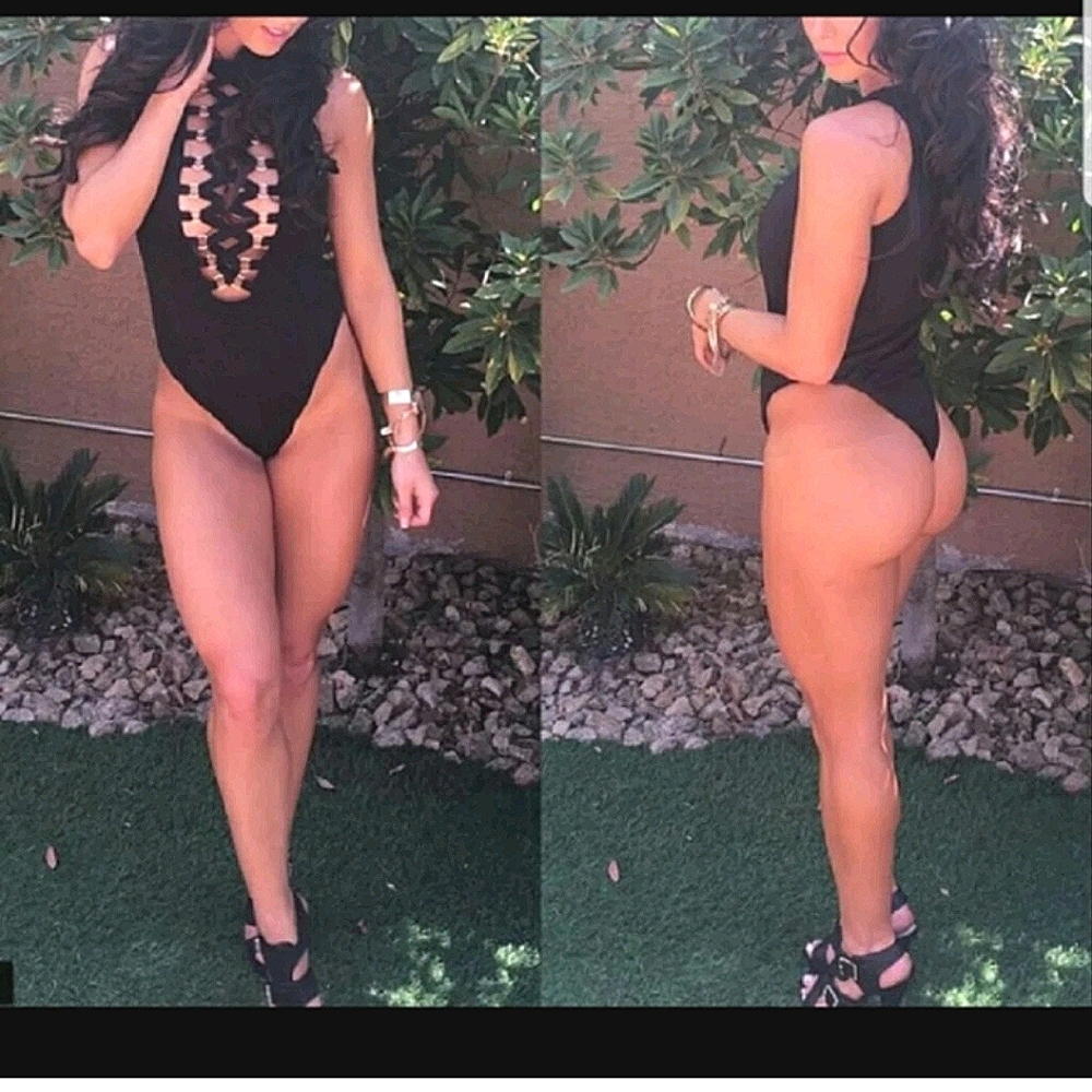 Grommet Lace Up Bodysuit